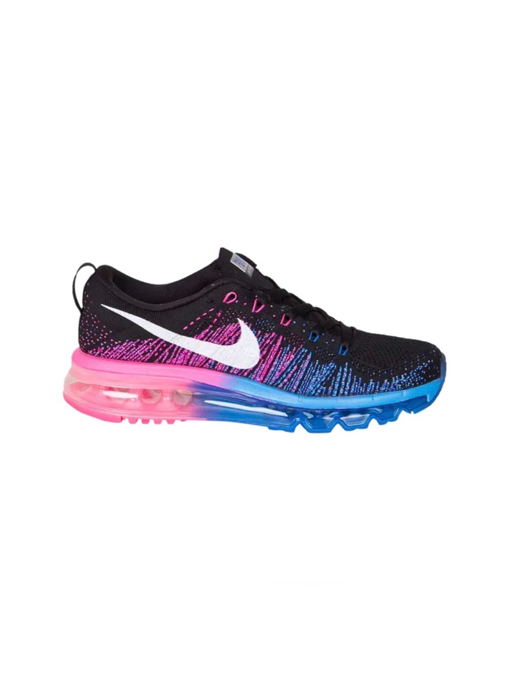 Nike | Flyknit Max | Black, Blue & Pink | sz 9.5 | VGC